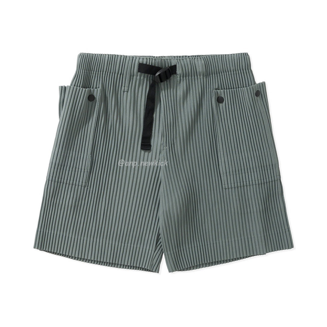 Homme Plissé Issey Miyake Flip Shorts Black Green (4) - newkick.vip